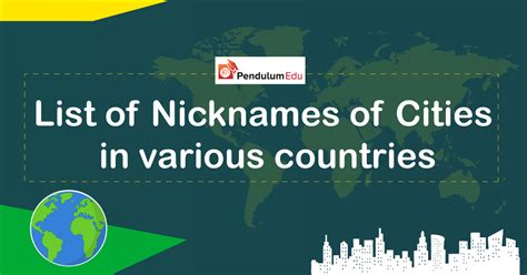 The history of the nicknames of famous cities .